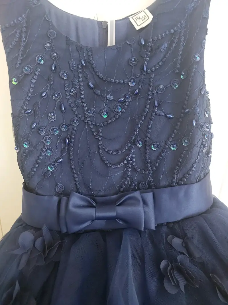 Vestido de fiesta azul niño - 2