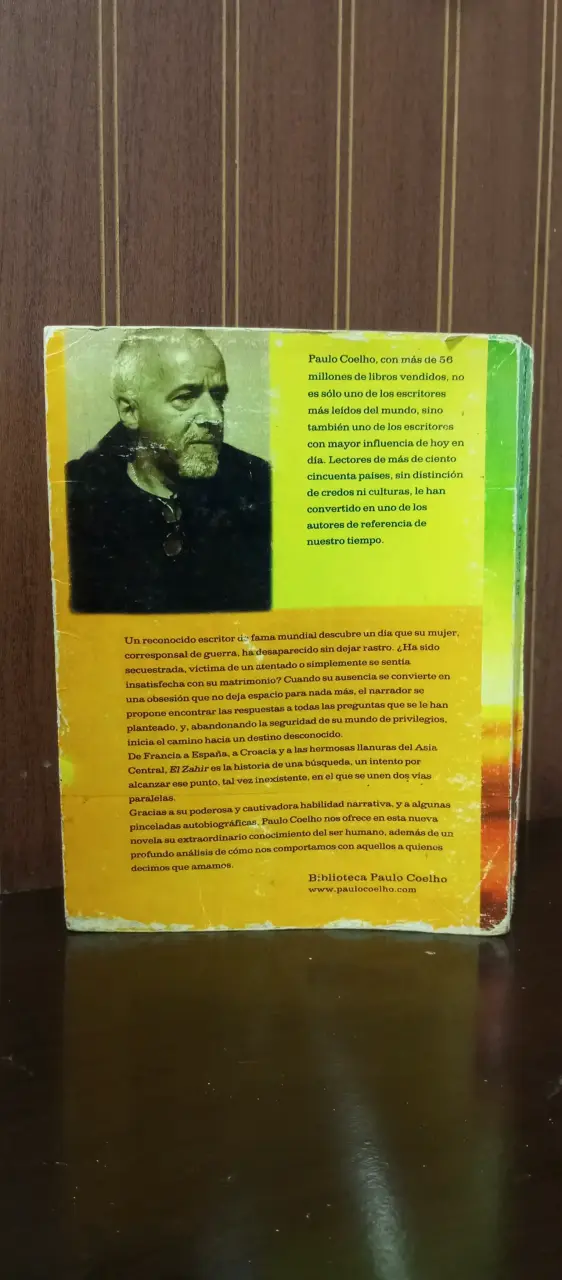 Libro El Zahir de Paulo Coelho - 2