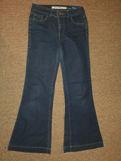 Jeans flare azul Americanino 38/28 - original - miniatura 1