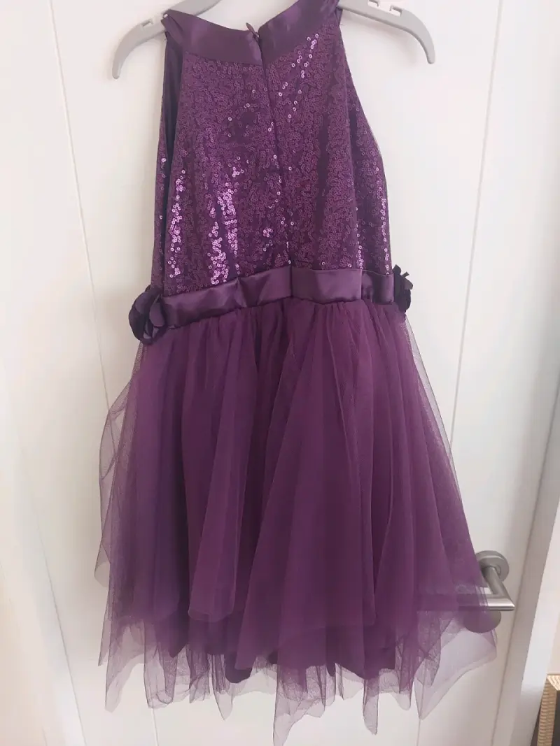 Vestido purpura con lentejuelas - 2