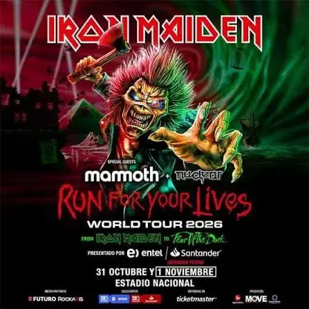 Entradas Iron Maiden 2026 - 2
