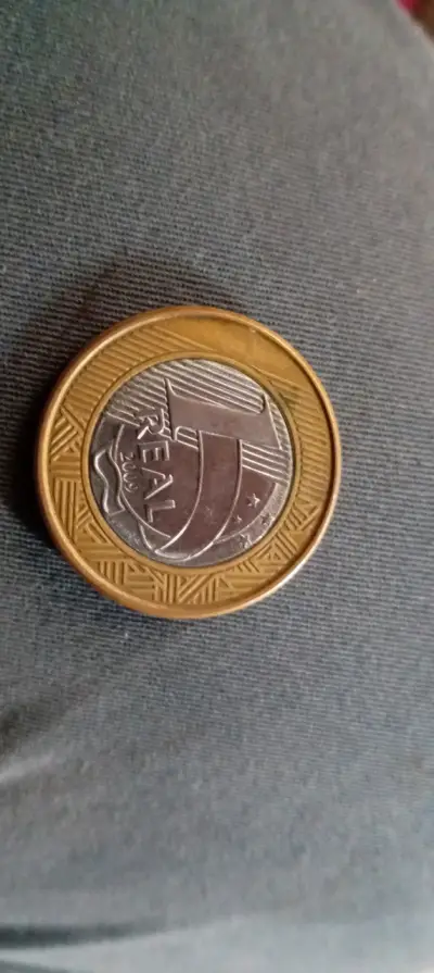 Moneda 1 Real brasileño 2009 - miniatura 1