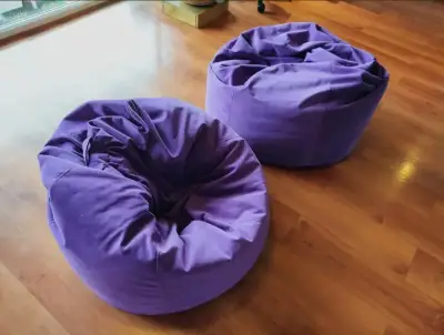 Puff / Pouf Pera Morado Grande (80cm) - miniatura 1