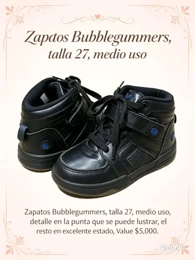 Zapatos Bubblegummers negros talla 27 - miniatura 1