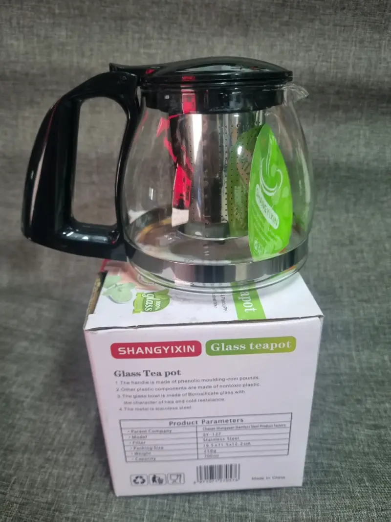 Tetera de vidrio con infusor - 1