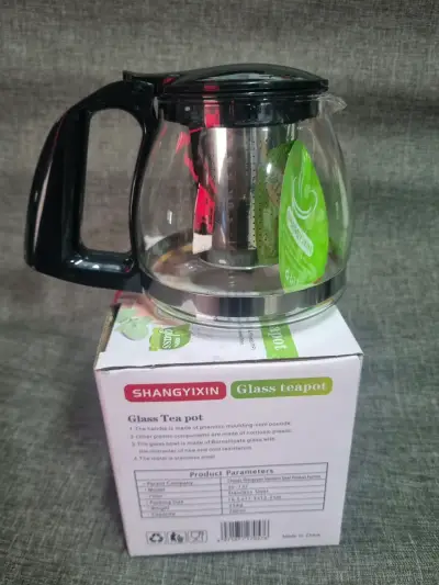 Tetera de vidrio con infusor - miniatura 1