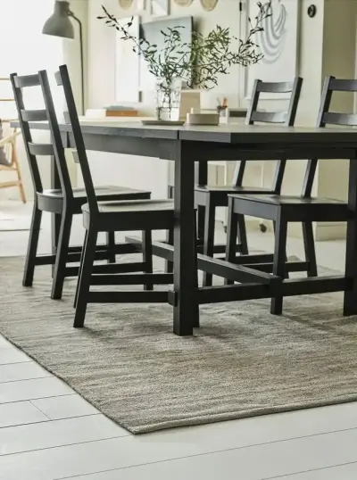 Alfombra beige tejida (IKEA TIDTABELL) 2x3 mts - miniatura 1
