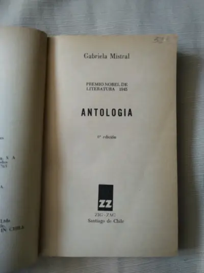 Libro de poemas: Antología Gabriela Mistral, - miniatura 2