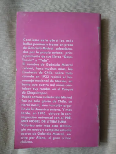 Libro de poemas: Antología Gabriela Mistral, - miniatura 3