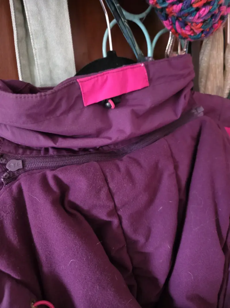 Chaqueta de invierno morada y rosada - 3