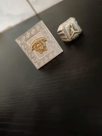 Anillos de plata 925-980 con oro - miniatura 1