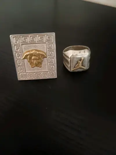 Anillos de plata 925-980 con oro - miniatura 3