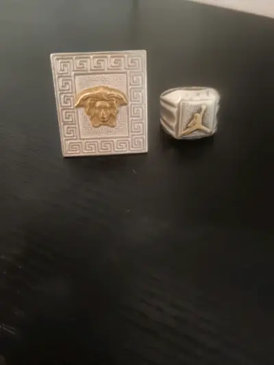 Anillos de plata 925-980 con oro - miniatura 4
