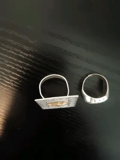 Anillos de plata 925-980 con oro - miniatura 5