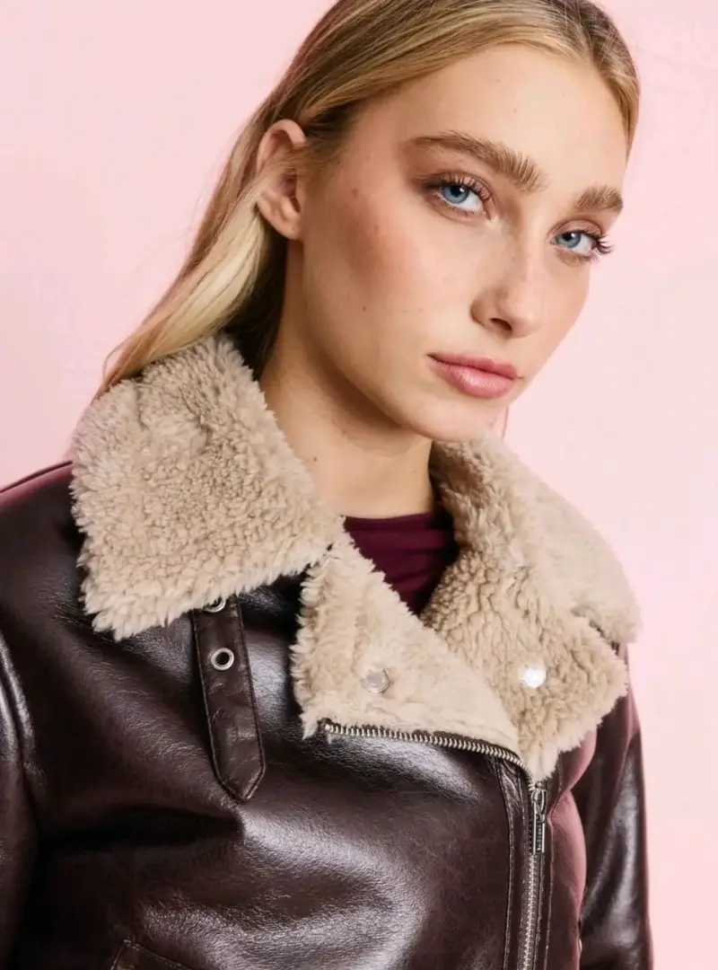 Chaqueta de cuero con forro - 3