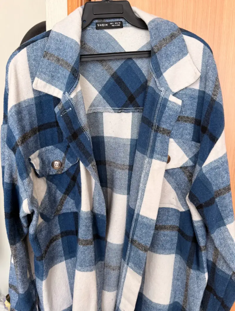 Chaqueta de franela a cuadros - 1