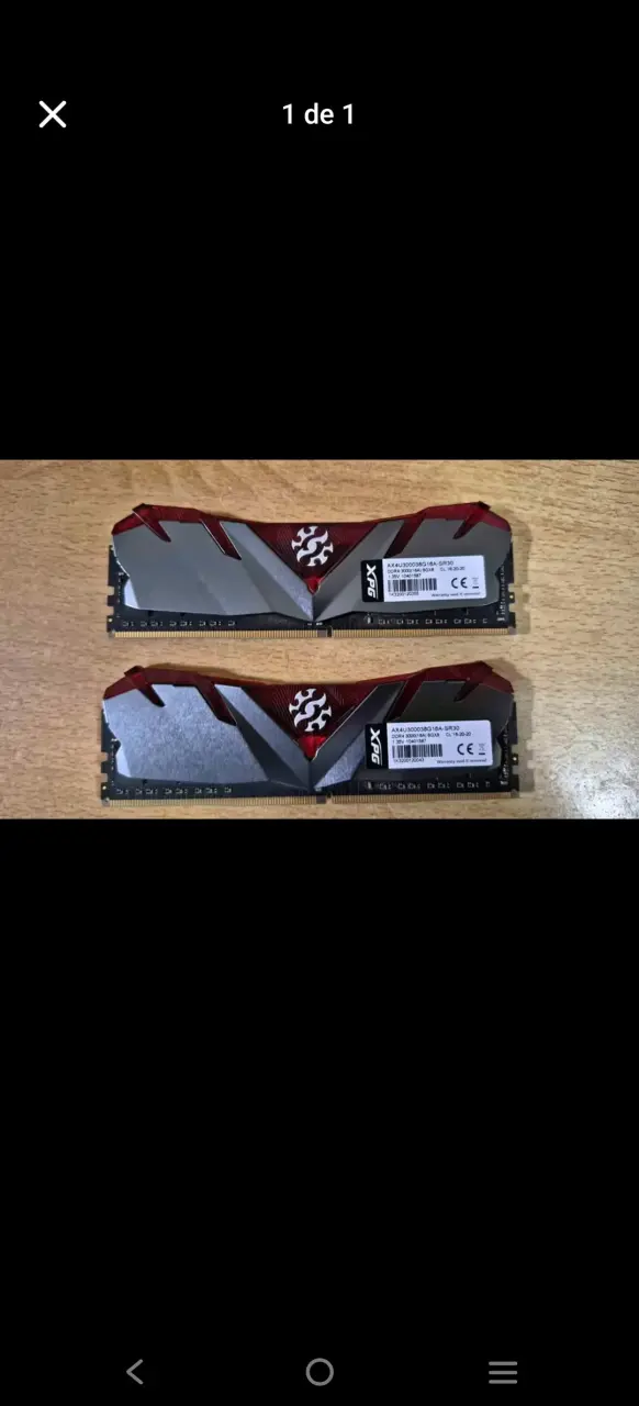 Memoria RAM DDR4 XPG 16GB (2x8GB)