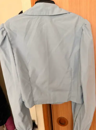 Blusa celeste manga larga - miniatura 3