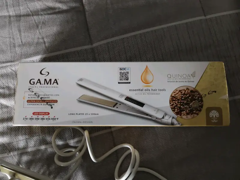 Plancha de pelo GAMA blanca - 3
