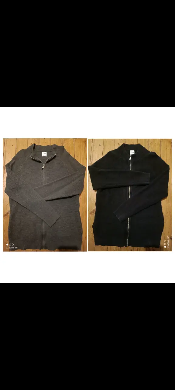 Sweater uno gris y otro azul marino marca Zara - 4