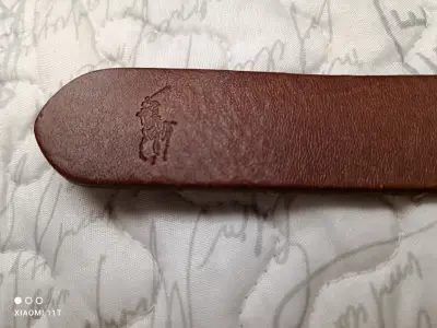 Cinturón de cuero marrón Polo Ralph Lauren - miniatura 2