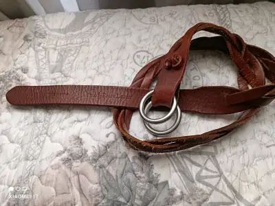 Cinturón de cuero marrón Polo Ralph Lauren - miniatura 3
