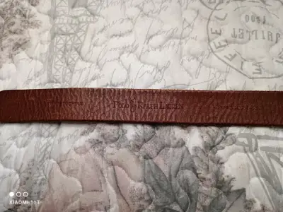 Cinturón de cuero marrón Polo Ralph Lauren - miniatura 4
