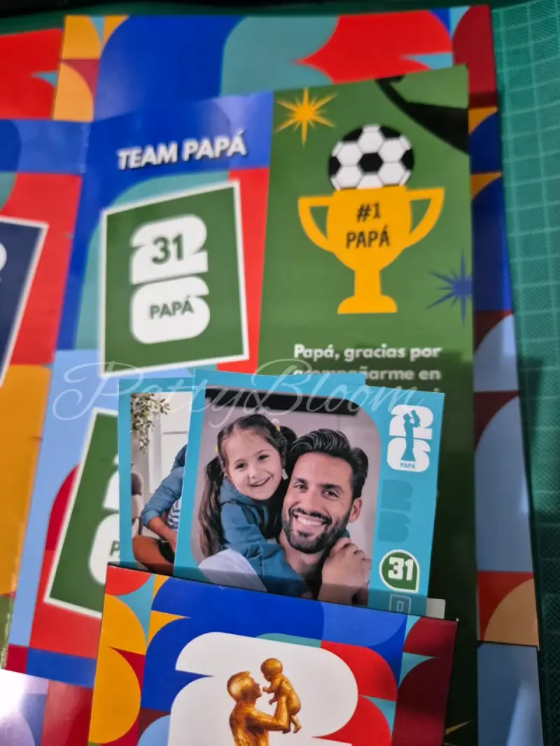 Kit imprimible album mundial 2026 para papá - 3