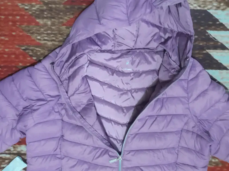 Chaqueta acolchada morada - 3
