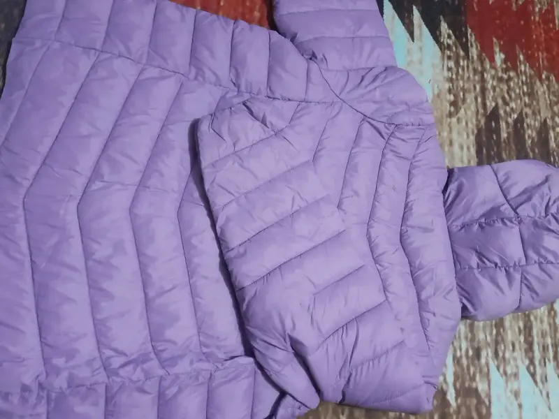 Chaqueta acolchada morada - 5