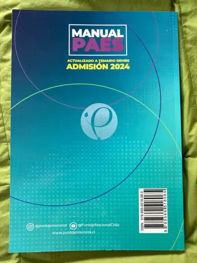 Libro manual PAES de puntaje nacional - miniatura 2