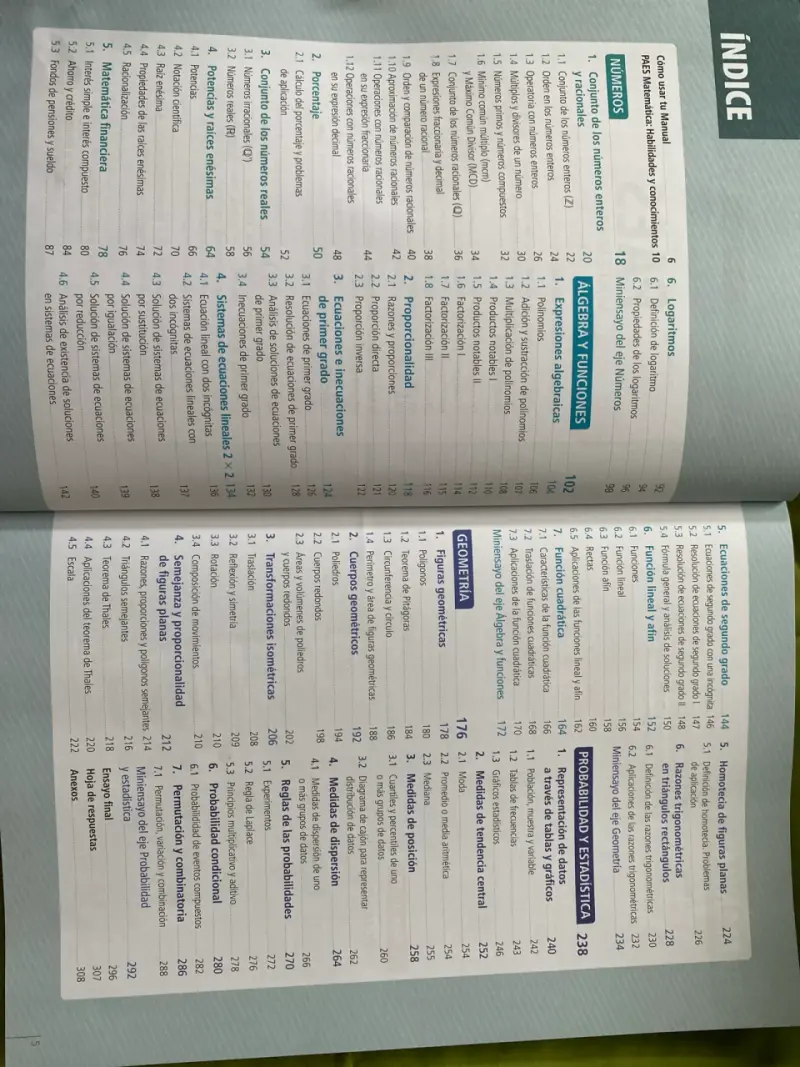 Libro manual PAES de puntaje nacional - 4