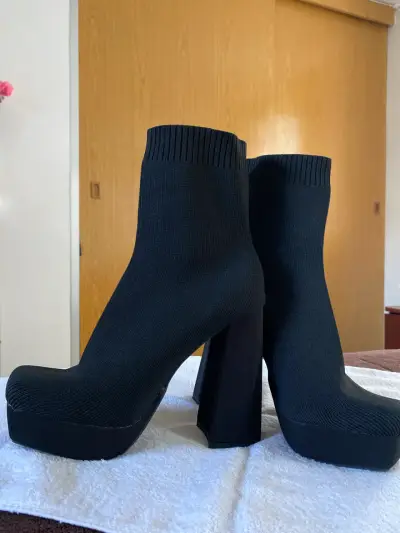 Botines negros con plataforma - miniatura 4