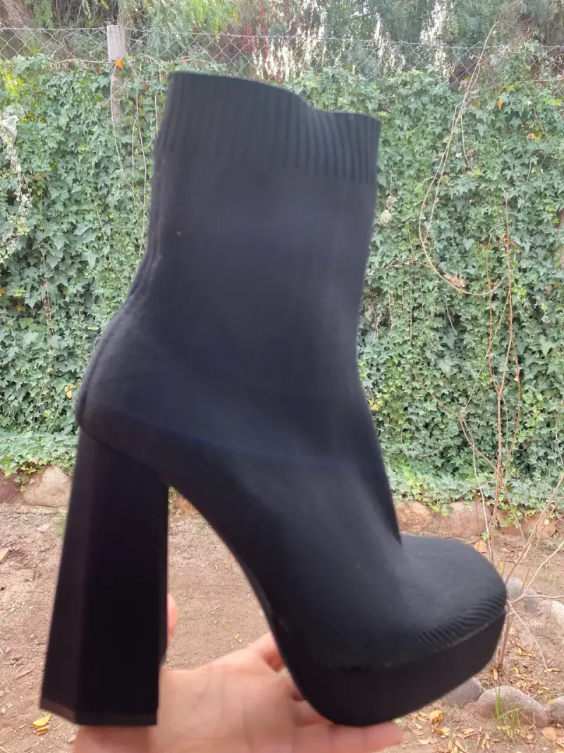 Botines negros con plataforma - 5