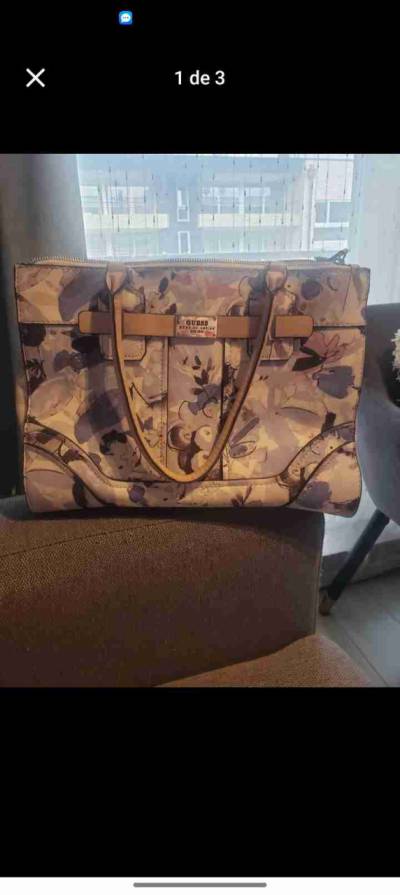 Cartera Guess floral beige - miniatura 1