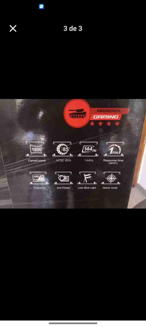 Monitor curvo Gamer nuevo embalad MSI Optix MAG24C - 2