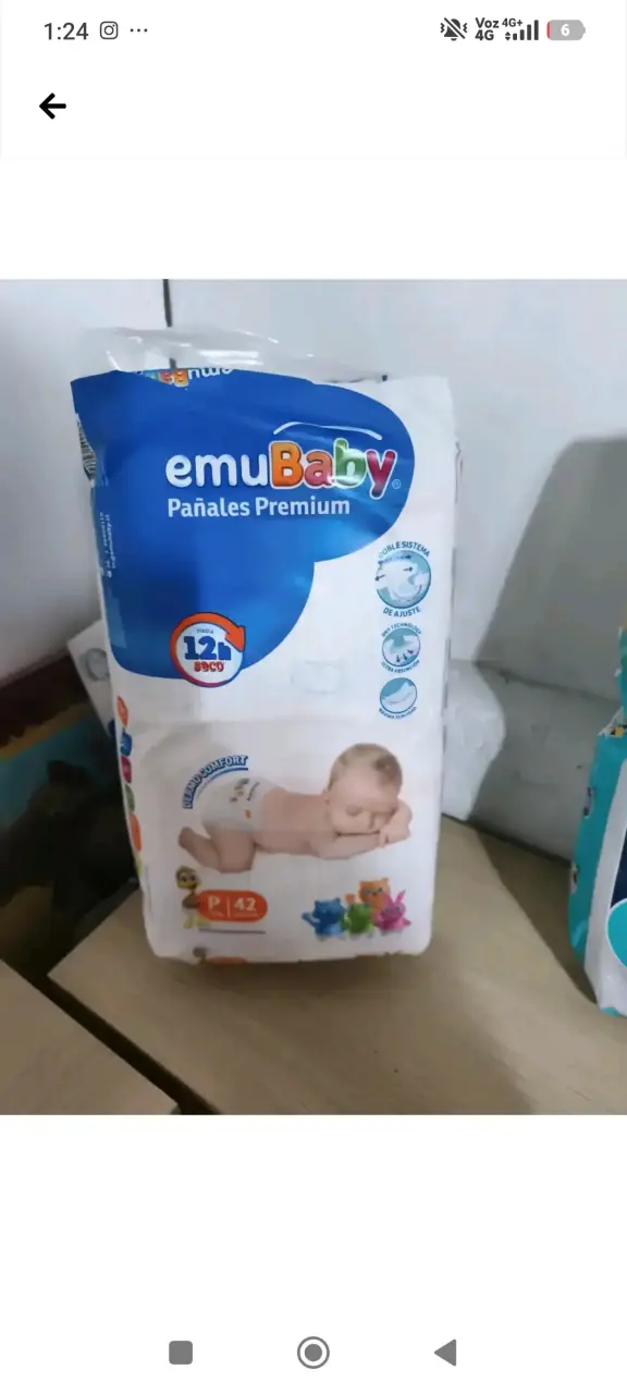 Pañales Premium EmuBaby Talla P
