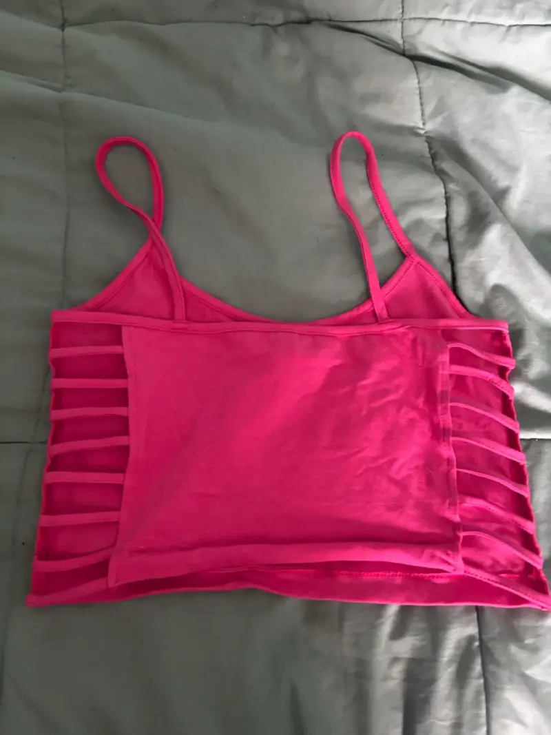 Top fucsia de tirantes mujer - 2