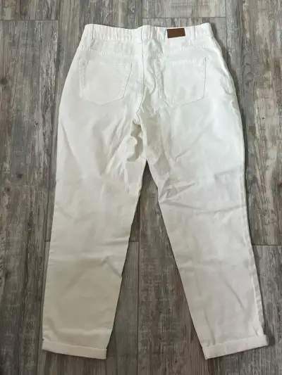 Pantalones blancos con estilo desgastado - miniatura 2