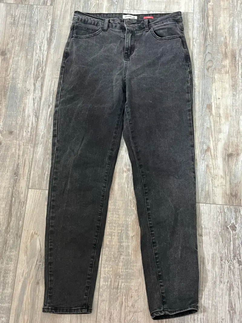 Jeans negros de mezclilla - 1