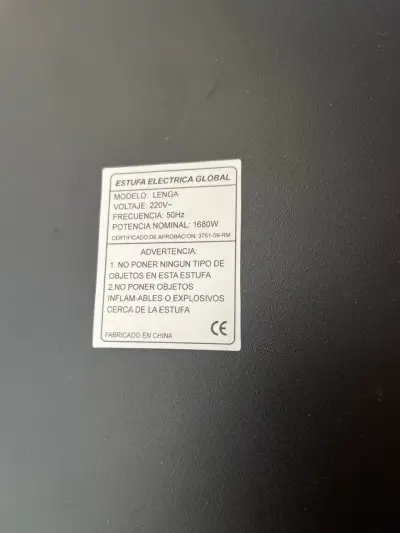 Estufa eléctrica tipo Chimenea - miniatura 3