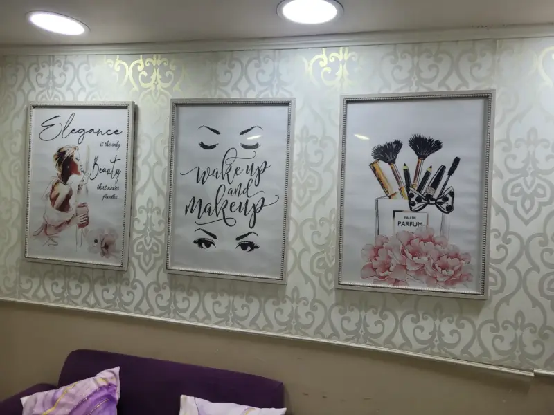 Tríptico decorativo enmarcado