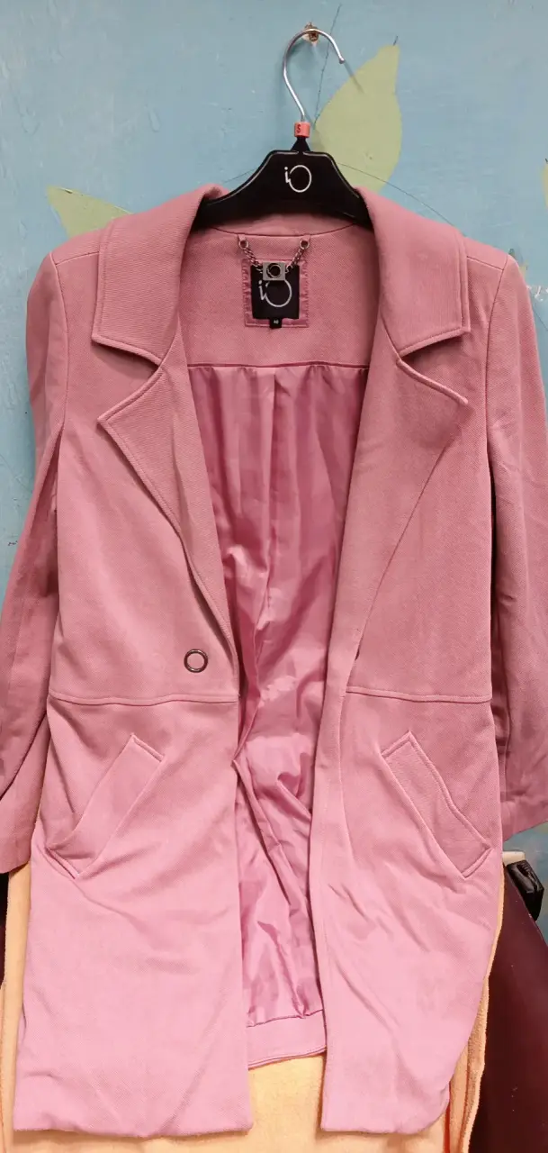 Abrigo rosa mujer talla S