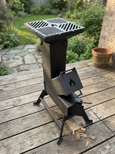 Cocina rocket de acero - miniatura 2