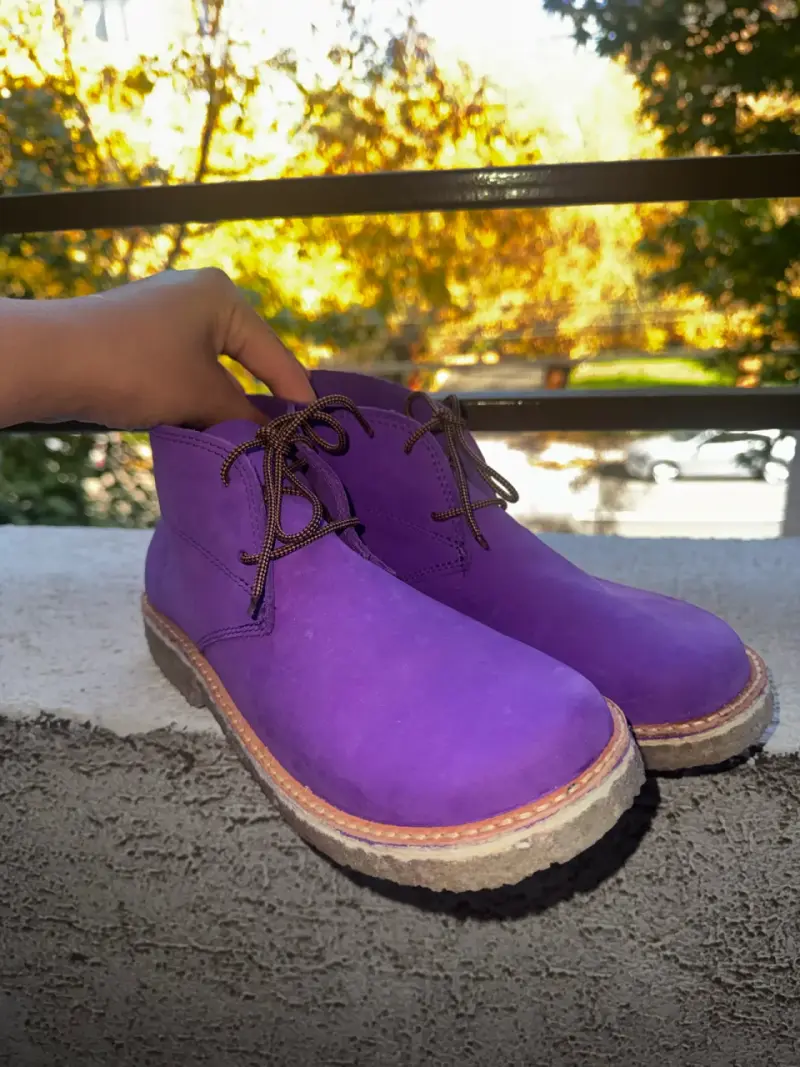 Botines morados de gamuza nuevos talla 39 - 1