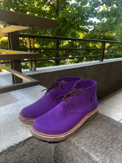 Botines morados de gamuza nuevos talla 39 - miniatura 2