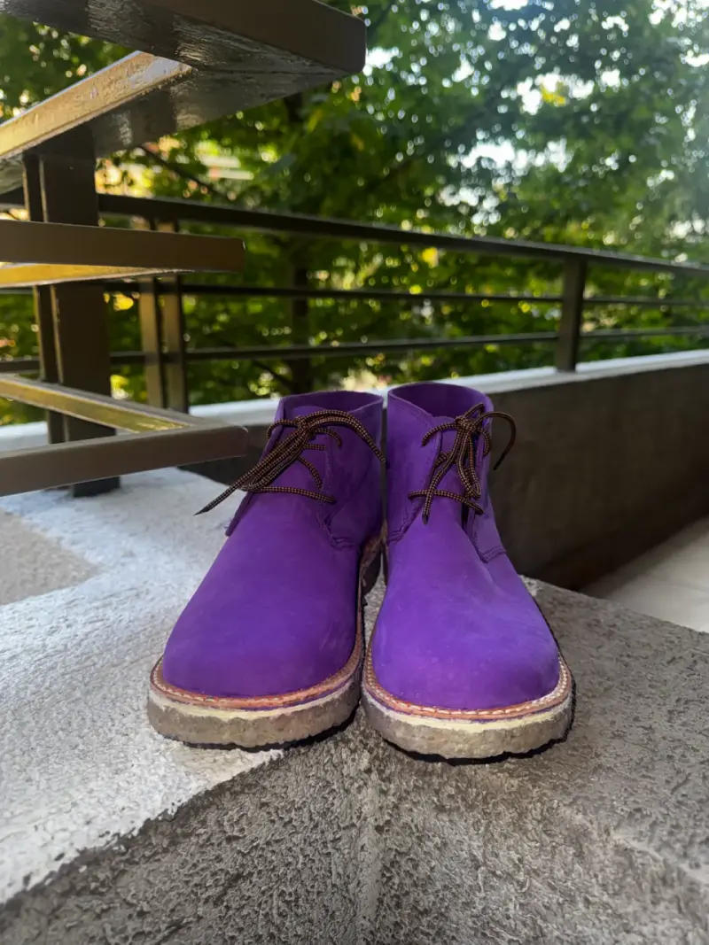 Botines morados de gamuza nuevos talla 39 - 3