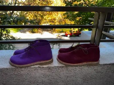 Botines de gamuza burdeos talla 39 NUEVOS - miniatura 2
