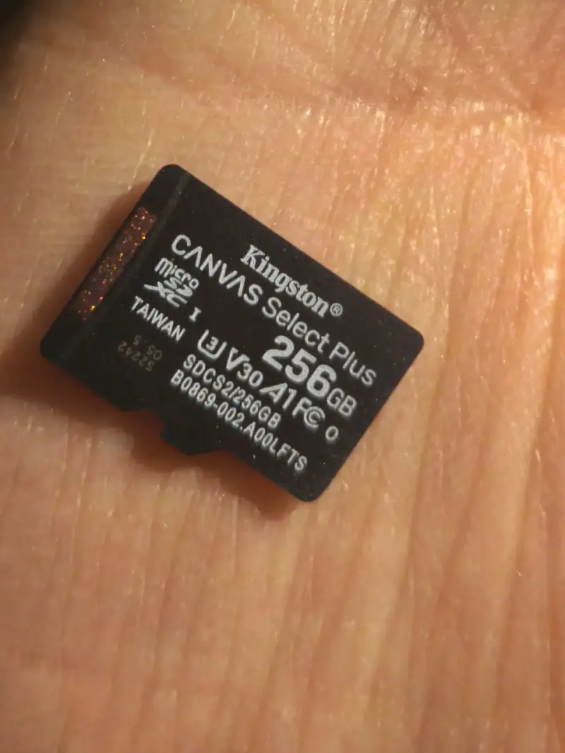 Tarjeta MicroSD Kingston 256GBv,30