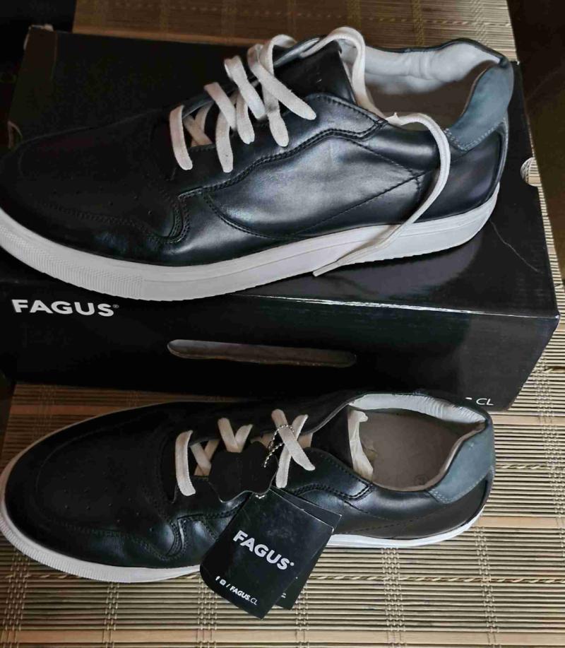 Zapatillas Fagus de cuero negro - 2